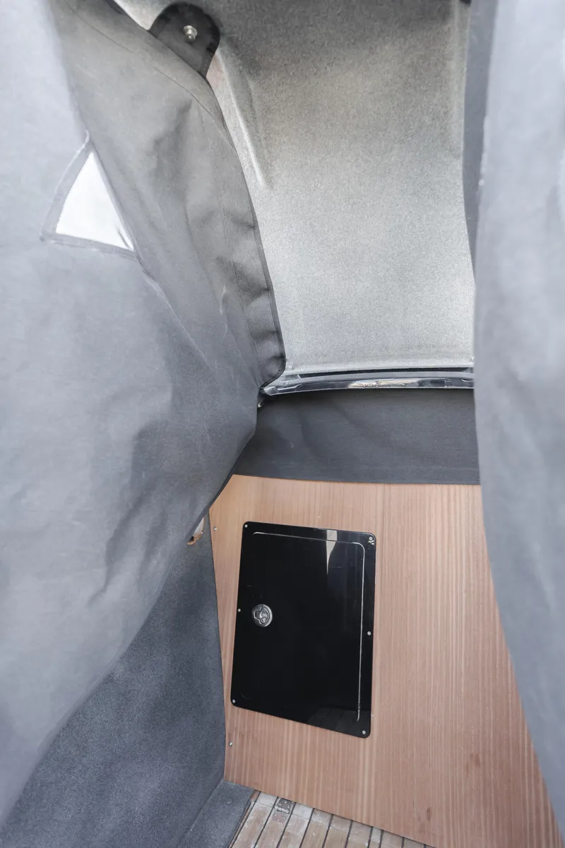 Slide: The Image of Interior cabin of 2019 Technohull 34 Sea DNA 999 with wooden flooring. - 14