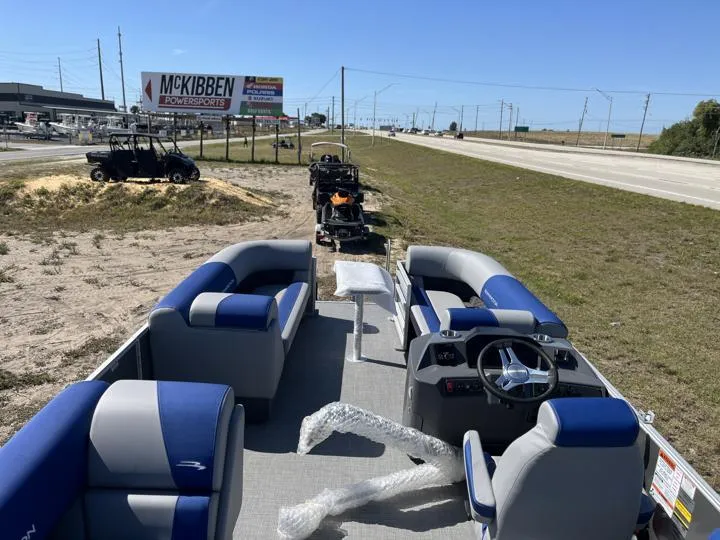 Slide: The Image of 2024 Bennington S 20 SSR pontoon boat on display at McKibben Powersports. - 19