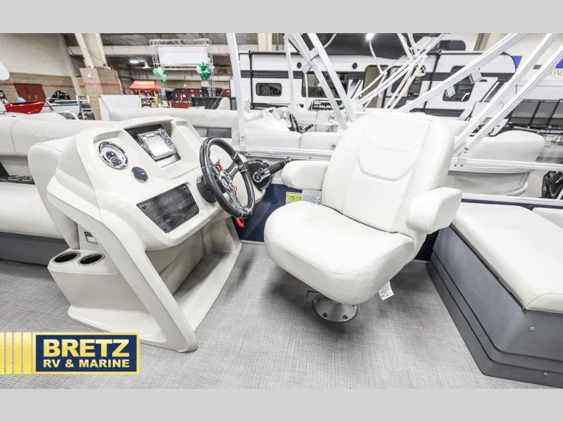 Slide: The Image of 2024 Vista Fish 20 boat interior with steering console and captain's chair at Bretz RV & Marine. - 11