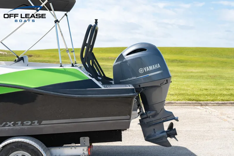 Slide: The Image of 2022 Starcraft SVX 191 OB boat with Yamaha outboard motor on trailer. - 6