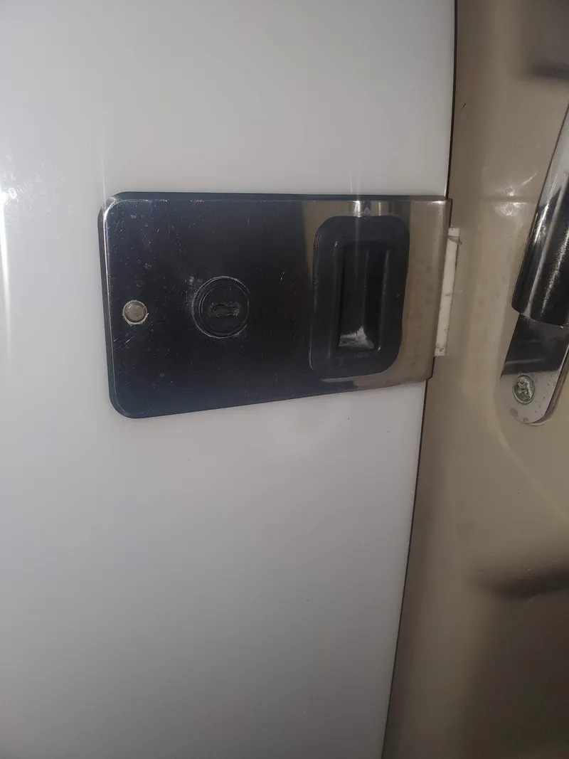 Slide: The Image of 2009 Formula 400 Super Sport door latch and handle. - 20