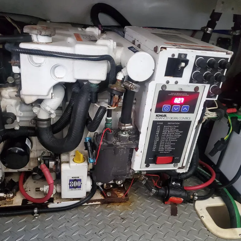 Slide: The Image of 2009 Formula 400 Super Sport engine compartment with Kohler generator. - 29