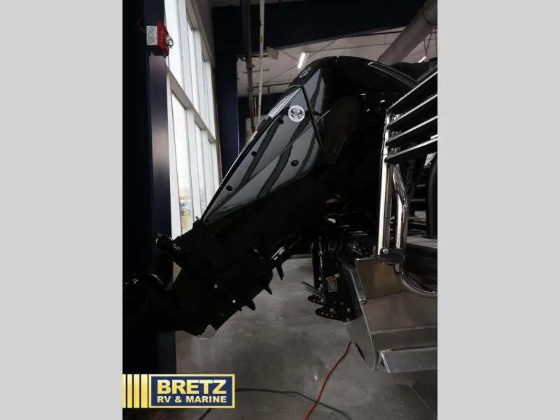 Slide: The Image of 2024 L3 CLZ DH boat motor in showroom, Bretz RV & Marine. - 4