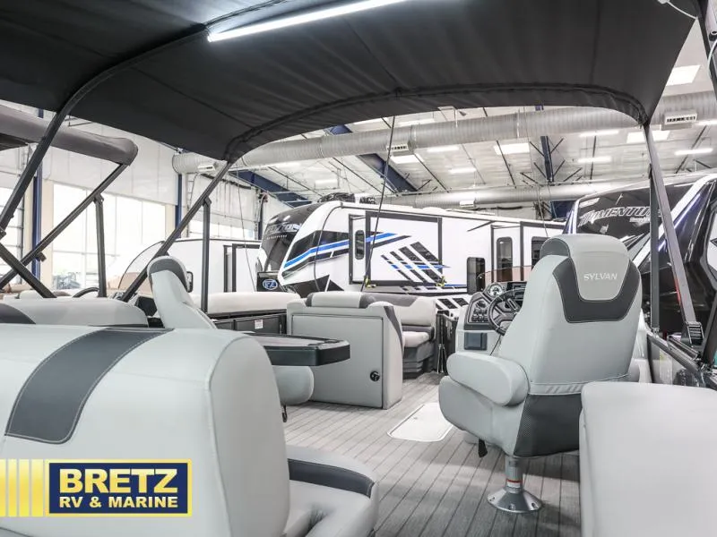 Slide: The Image of 2024 L3 CLZ DH boat interior at Bretz RV & Marine showroom. - 8