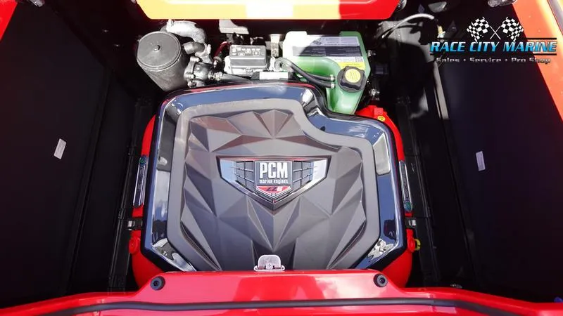 Slide: The Image of 2024 Nautique Super Air Nautique G23 engine compartment with PCM motor. - 18