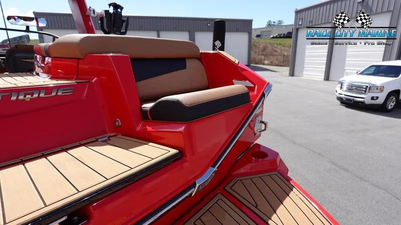 Slide: The Image of 2024 Nautique Super Air Nautique G23 boat rear seating and deck at Race City Marine. - 43