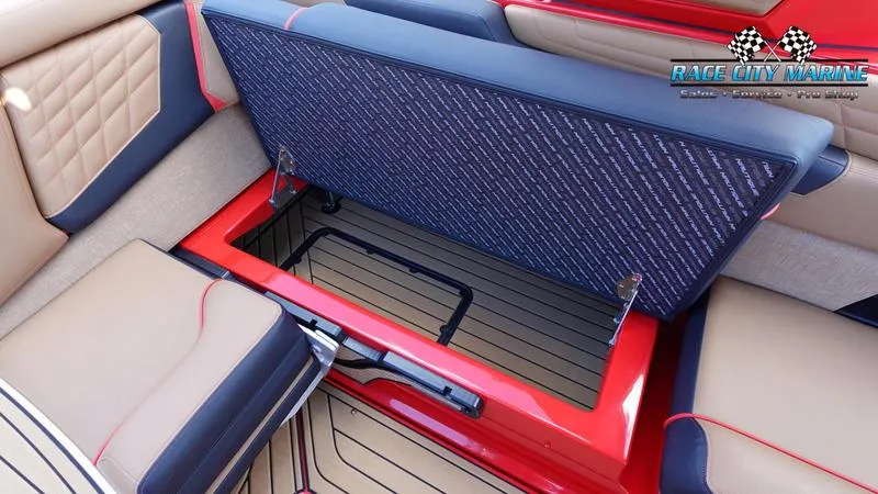 Slide: The Image of 2024 Nautique Super Air Nautique G23 interior storage compartment. - 6