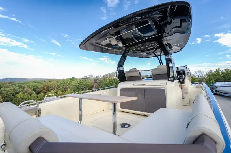 Slide: The Image of 2024 Invictus GT320S luxury yacht interior with sleek design and modern amenities. - 57