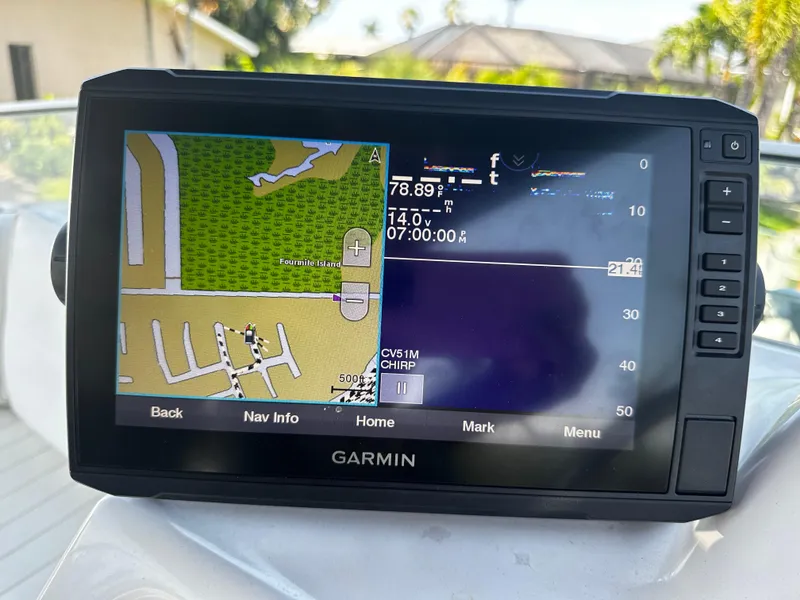 Slide: The Image of Garmin navigation system on a 2000 Bayliner 3258 Ciera Command Bridge DX. - 46
