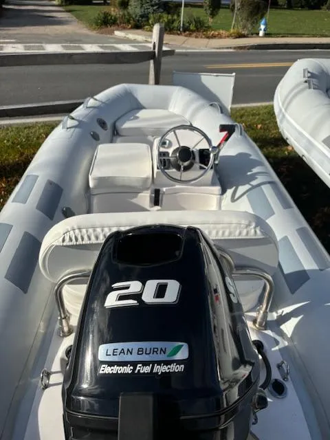 Slide: The Image of 2024 Inmar 320RYS inflatable boat with 20HP Lean Burn engine, electronic fuel injection. - 6
