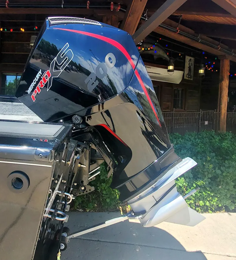 Slide: The Image of 2024 Tracker Targa V-19 WT with Mercury Pro XS outboard motor. - 4