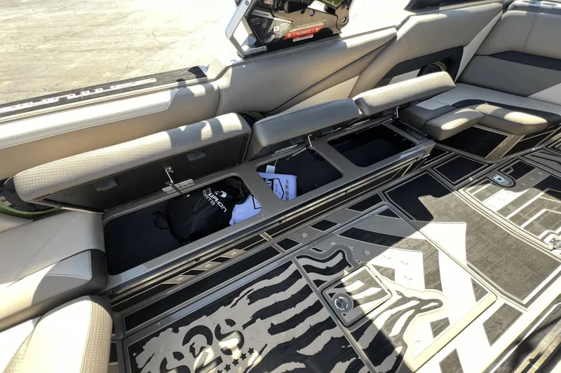 Slide: The Image of Interior of 2023 Centurion Ri265 with storage and seating. - 18