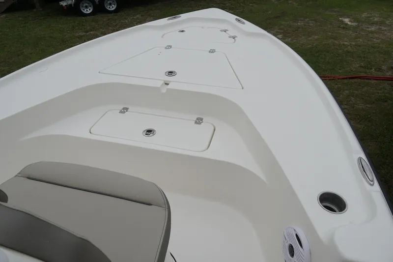 Slide: The Image of 2024 Key West 188 Bay Reef boat deck with storage compartments. - 5