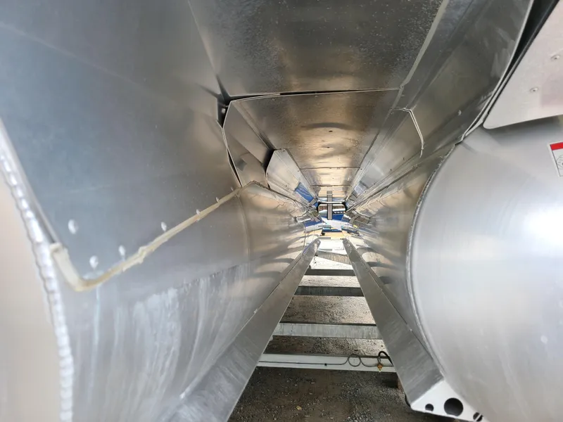 Slide: The Image of Interior view of 2022 Barletta CORSA 25UC pontoon boat hull. - 9