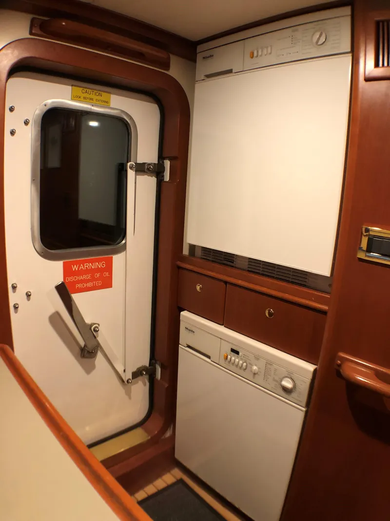 Slide: The Image of Interior of 2002 North Sea Trawler with door and built-in appliances. - 46