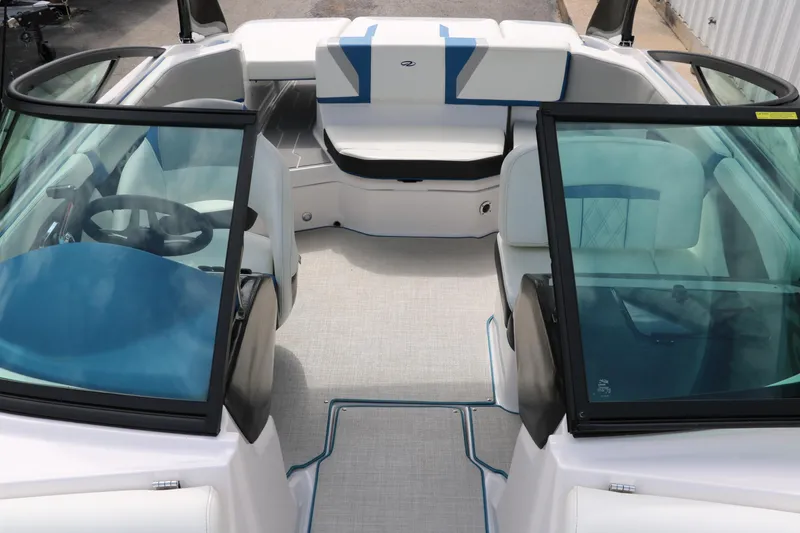 Slide: The Image of 2021 Regal 2000 ESX Bowrider interior with seating and windshield. - 25