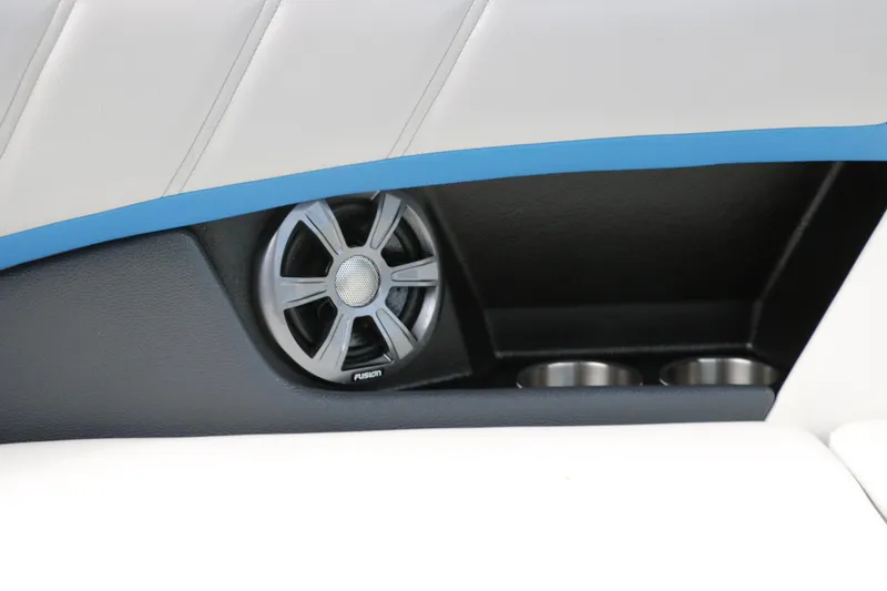 Slide: The Image of 2021 Regal 2000 ESX Bowrider interior speaker and cup holders. - 32