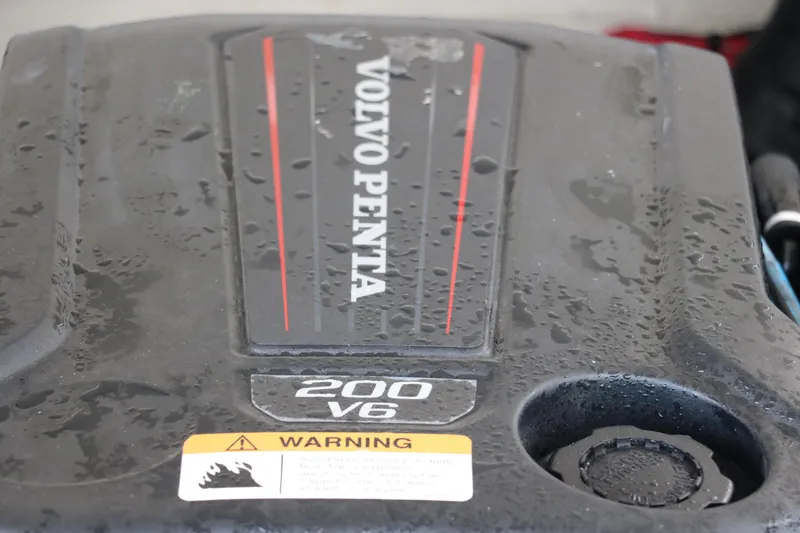 Slide: The Image of Close-up of a Volvo Penta 200 V6 engine in a 2021 Regal 2000 ESX Bowrider. - 40