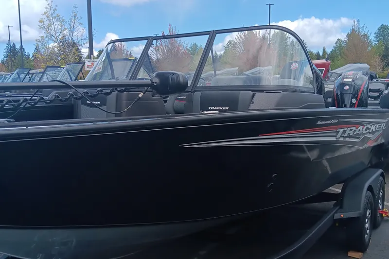 The Image of 2024 Tracker Targa V-19 WT boat with windshield, parked outdoors. - 0
