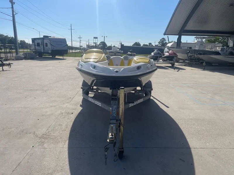 Slide: The Image of 2010 Sea-Doo 150 Speedster on a trailer in a boatyard. - 7