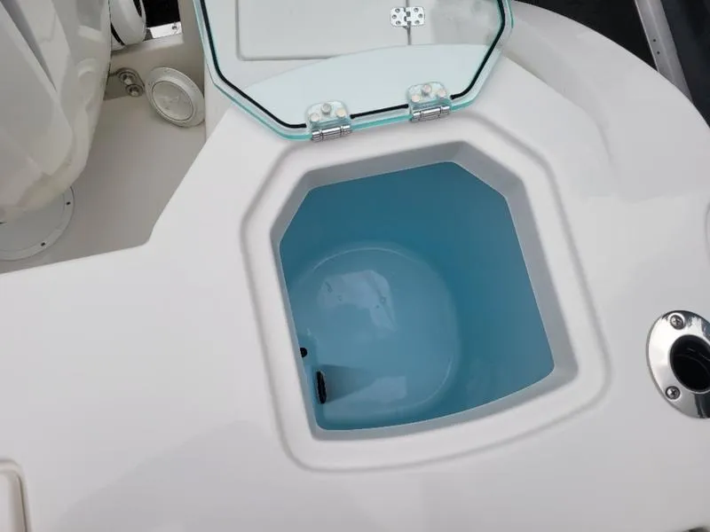 Slide: The Image of Livewell compartment on a 2025 Sailfish 272 CC center console boat. - 17