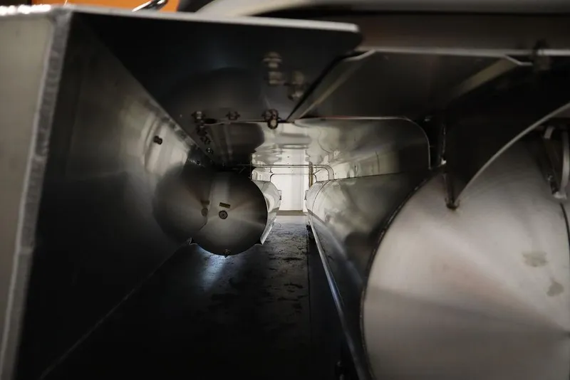 Slide: The Image of Interior view of 2024 Bentley Pontoons 203 Bolt Tri-Toon, showcasing sleek metal construction. - 41