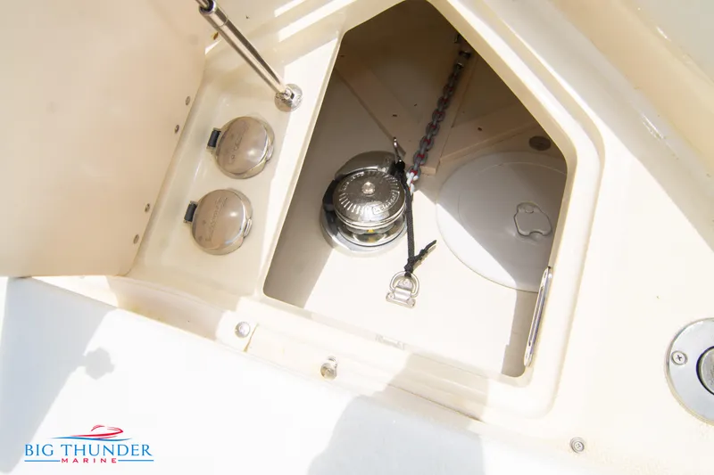 Slide: The Image of Anchor compartment of 2024 Invictus GT320S boat by Big Thunder Marine. - 47