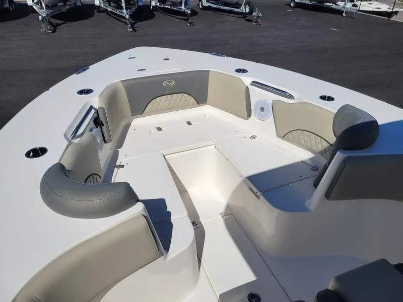 Slide: The Image of 2025 Key West 291 FS boat interior with spacious seating and modern design. - 19
