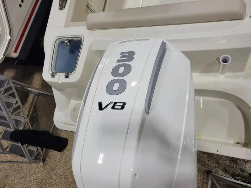 Slide: The Image of 2025 Boston Whaler 230 Outrage with Mercury 300 V8 engine. - 9