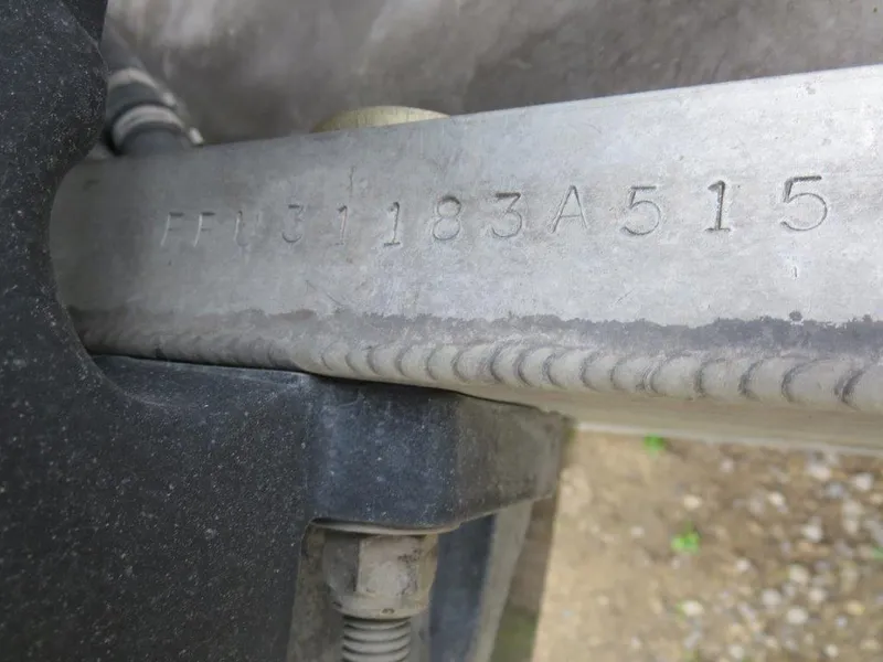 Slide: The Image of Serial number on a 2015 Berkshire 230CL STS boat component. - 10