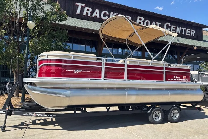 The Image of 2024 Sun Tracker Party Barge 22 RF XP3 pontoon boat at Tracker Boat Center. - 0