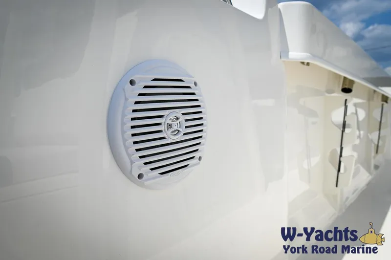 Slide: The Image of 2024 Bayliner Trophy T22CC boat speaker detail at W-Yachts York Road Marine. - 29