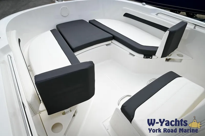 Slide: The Image of 2024 Bayliner Trophy T22CC boat seating area, W-Yachts York Road Marine. - 4