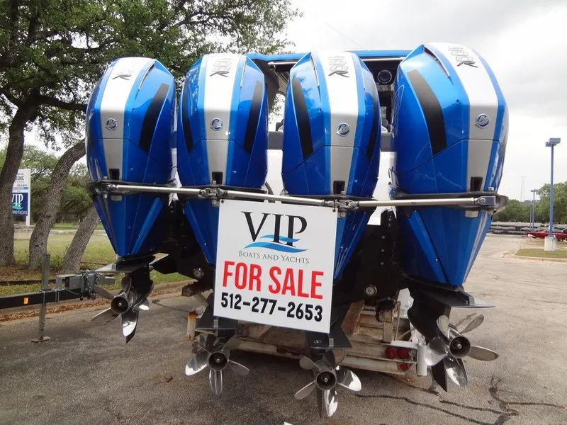 Slide: The Image of 2024 Fountain 38 SCX boat with quad engines for sale. - 14