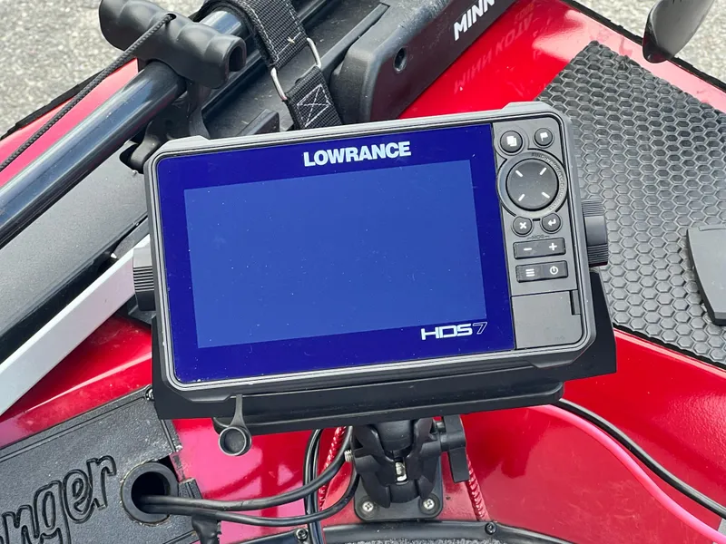Slide: The Image of Lowrance HDS-7 fishfinder on 2022 Ranger RT188 boat. - 6