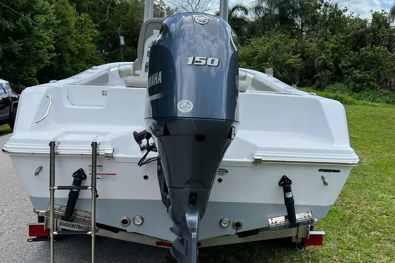 Slide: The Image of 2023 Sportsman Open 212 Platinum boat with Yamaha 150 outboard motor. - 7