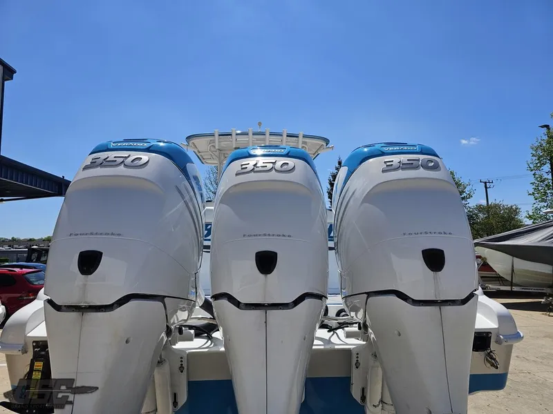 Slide: The Image of 2014 Deep Impact 36 Open boat with triple 350 horsepower engines. - 18