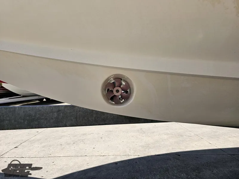 Slide: The Image of Close-up of 2014 Deep Impact 36 Open boat hull with thruster. - 9