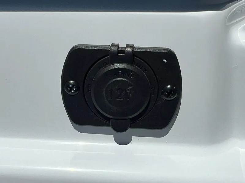 Slide: The Image of 2024 Sylvan S3 CLZ DH Tritoon 12V power outlet close-up - 15