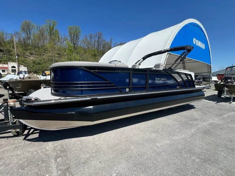 Slide: The Image of 2024 Sylvan S3 CLZ DH Tritoon boat in stock at dealership. - 24