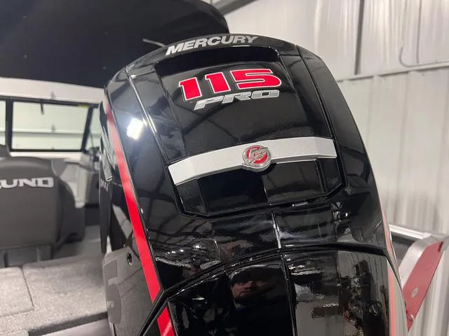Slide: The Image of 2024 Lund 1775 Impact XS Sport with Mercury 115 Pro outboard motor. - 7