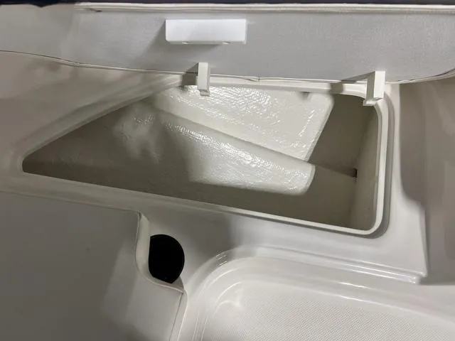 Slide: The Image of Storage compartment of 2024 Bayliner E18 LTD boat. - 24