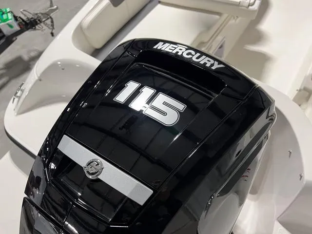 Slide: The Image of 2024 Bayliner E18 LTD with Mercury 115 outboard motor. - 7