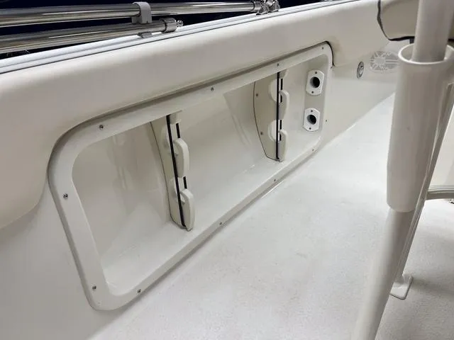 Slide: The Image of 2023 Stingray 173CC boat interior storage compartment. - 8