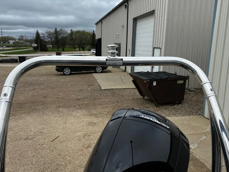 Slide: The Image of 2022 Viaggio 23U Diamante with Mercury engine at a storage facility. - 17