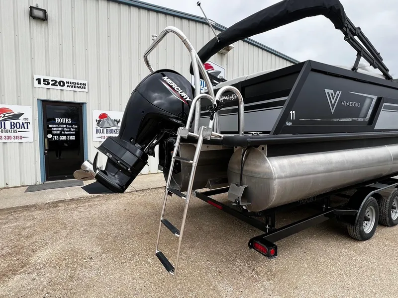 Slide: The Image of 2022 Viaggio 23U Diamante pontoon boat with Mercury outboard motor at Boji Boat Brokers. - 25