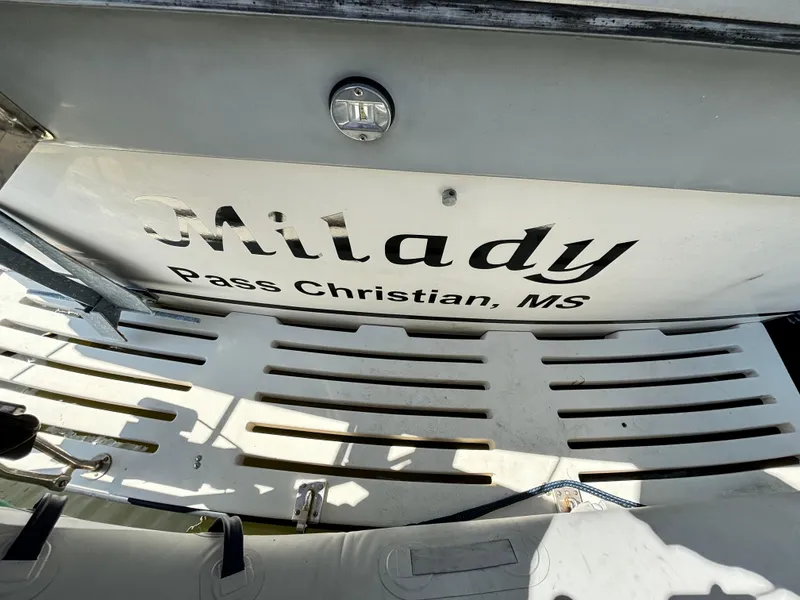 Slide: The Image of 1987 Silverton AFT CABIN boat named "Milady" in Pass Christian, MS. - 11