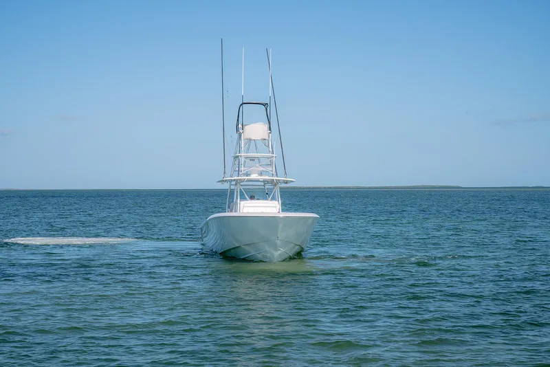 Slide: The Image of Contender 44 ST 2023 boat on open sea. - 10