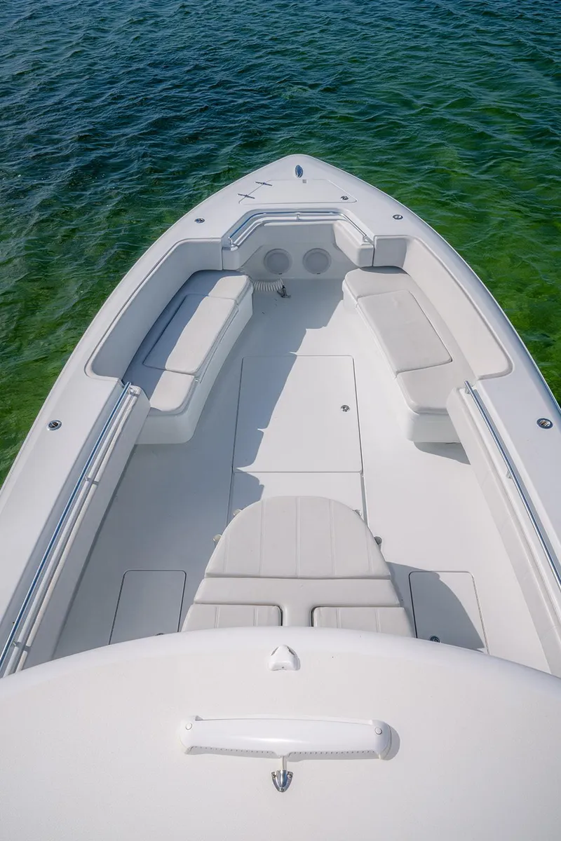 Slide: The Image of Contender 44 ST 2023 boat on clear water. - 20