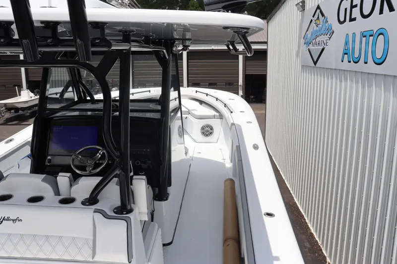 Slide: The Image of 2024 Yellowfin 39 Offshore boat at George's Marine Auto dealership. - 18